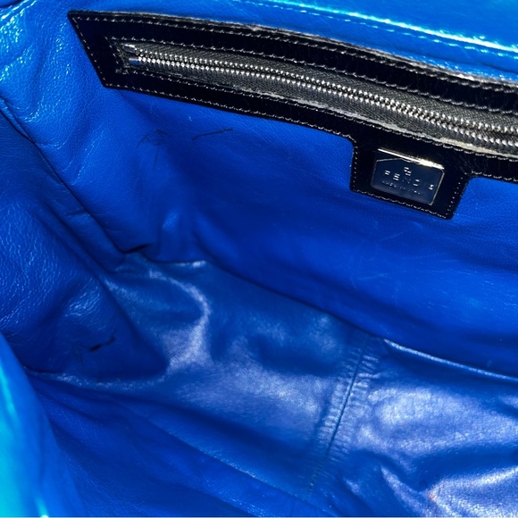 Fendi: RARE Mink Fur Multicolor Dyed Beaver Sheared Mamma Baguette Shoulder Bag - Picture 11 of 17